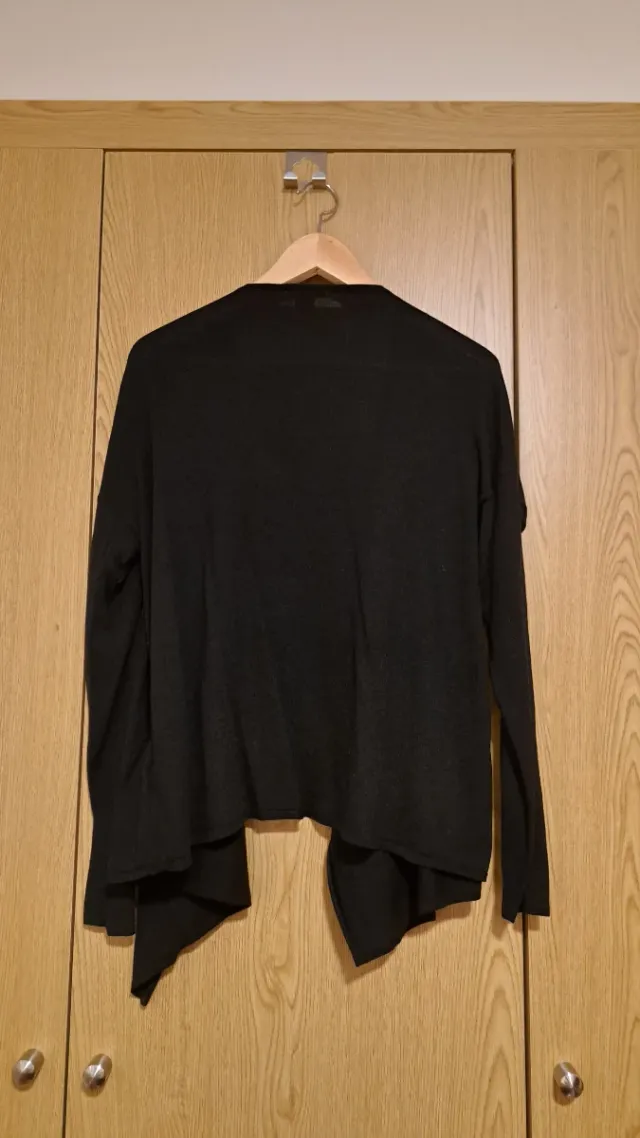 Chaqueta de punto negra talla única