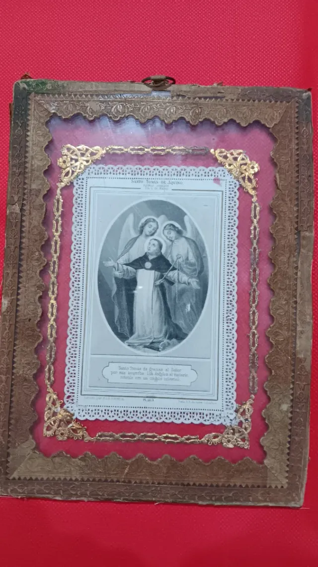 2 estampitas enmarcadas 1891