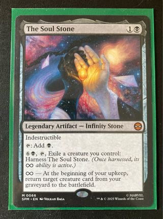 MTG “The Soul Stone” - Marvel nera mint