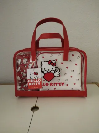 Neceser Hello Kitty Primark Rojo y Blanco