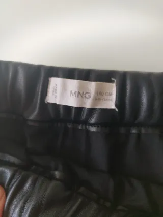 Falda polipiel niña T9/10 de Mango