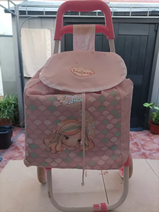 Carro de la compra infantil sirena