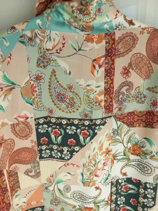 Camicia Zara Patchwork Multicolor