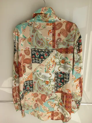 Camicia Zara Patchwork Multicolor