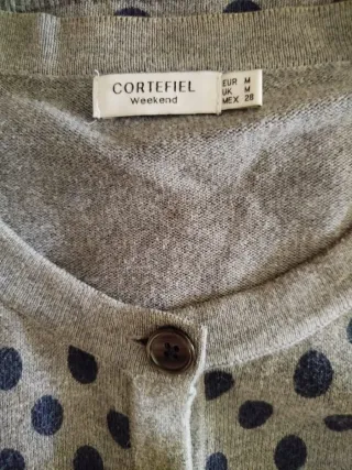 Rebeca Cortefiel lunares gris talla M