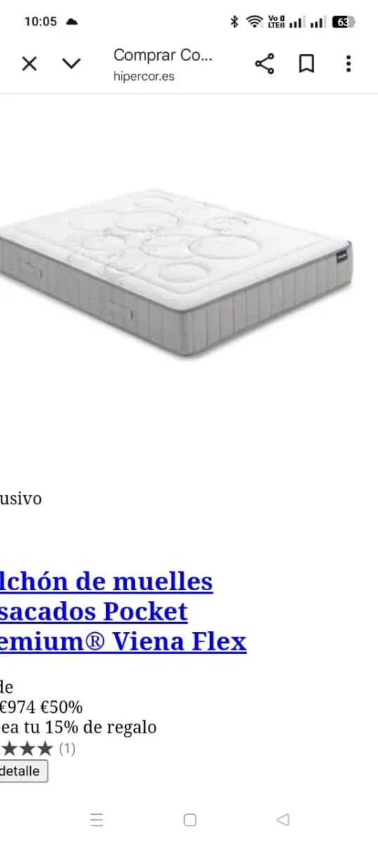 Cama 1,35 x 1,90 tela gris/blanca