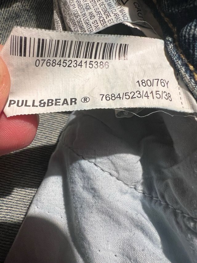 Pantalón vaquero Pull&Bear cargo talla 38
