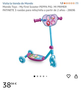 Patinete infantil Peppa Pig