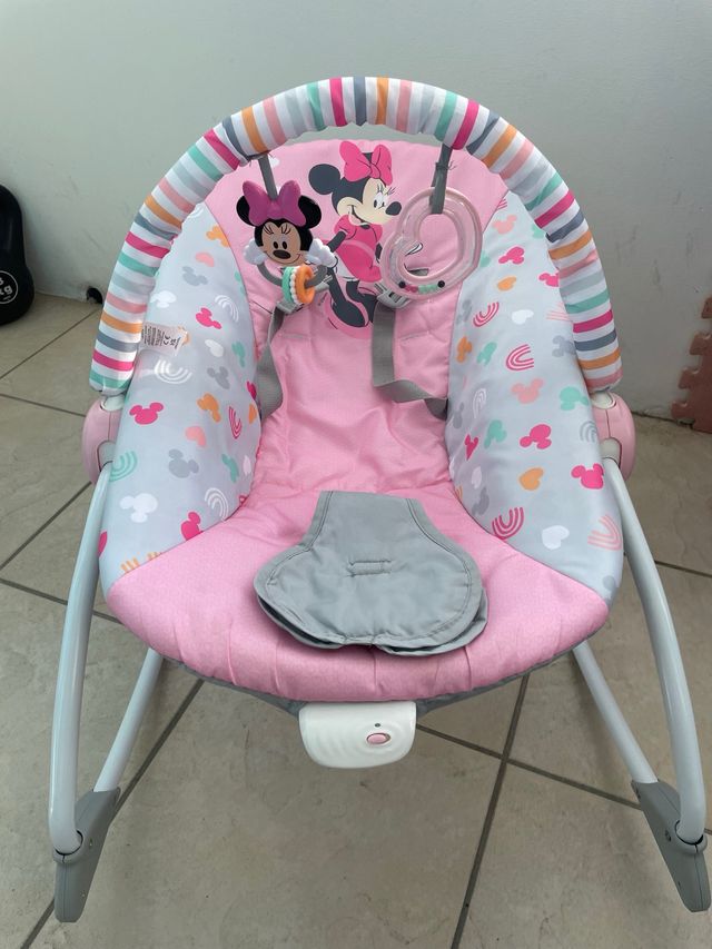 Hamaca bebé Disney Minnie con vibración + pila inc