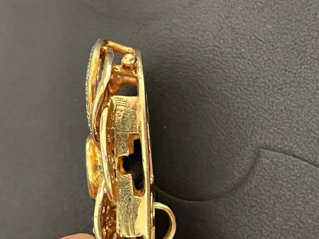 Colgante Oro con Zafiro y Diamantes