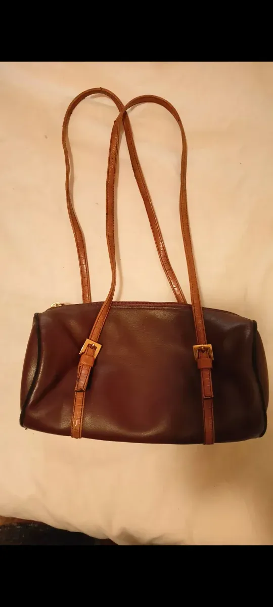 Bolso Pismar Marrón y Dorado