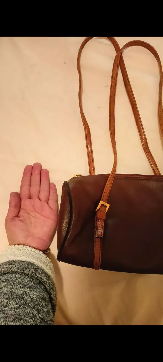 Bolso Pismar Marrón y Dorado