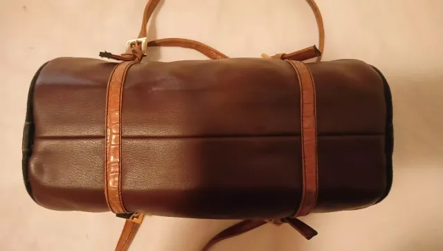 Bolso Pismar Marrón y Dorado