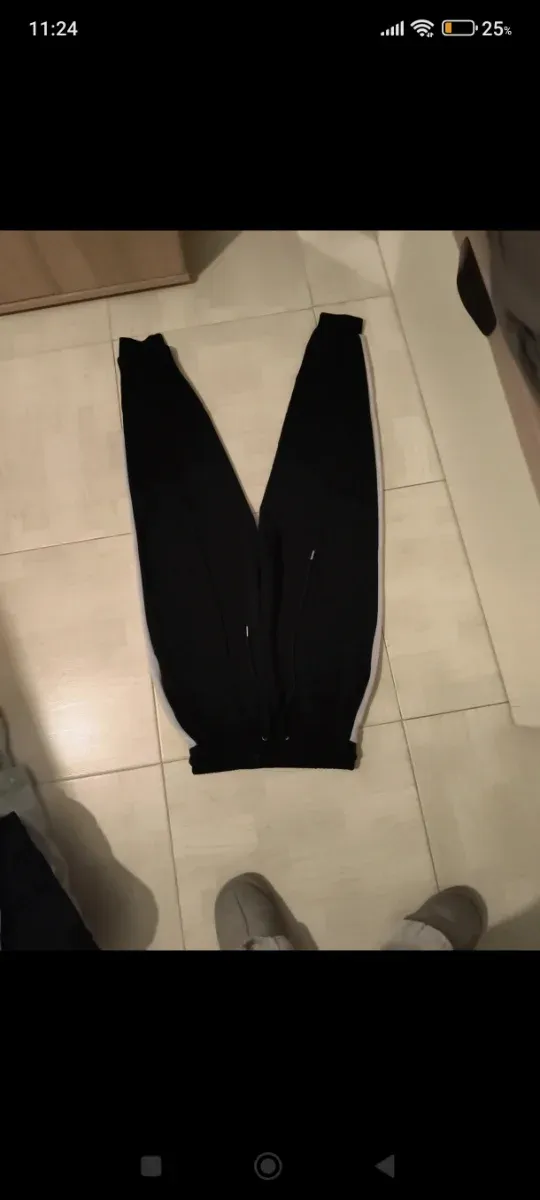 Joggers Lefties chándal negro blanco XS