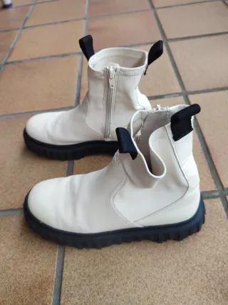 Botas Zara Kids Blancas Talla 36