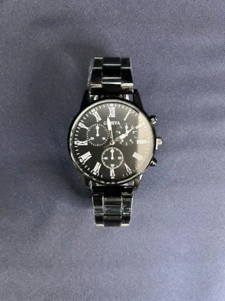 Orologio da polso Geneva Total Black Quarzo