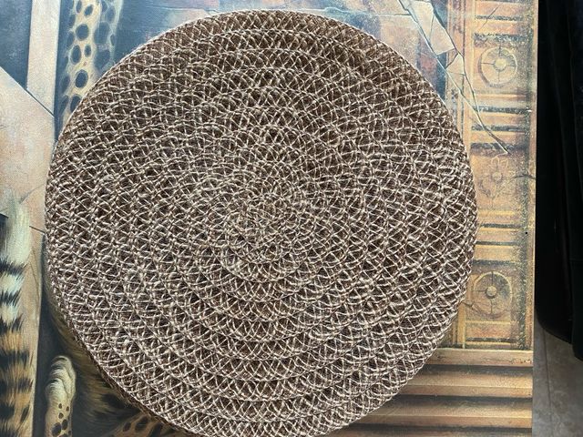 Manteles individuales de yute (beige/marrón)