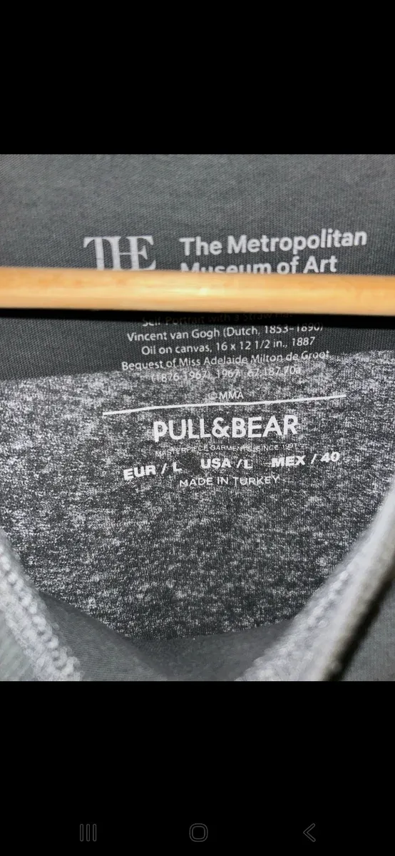 Camiseta Pull&Bear Talla L Estampado Van Gogh