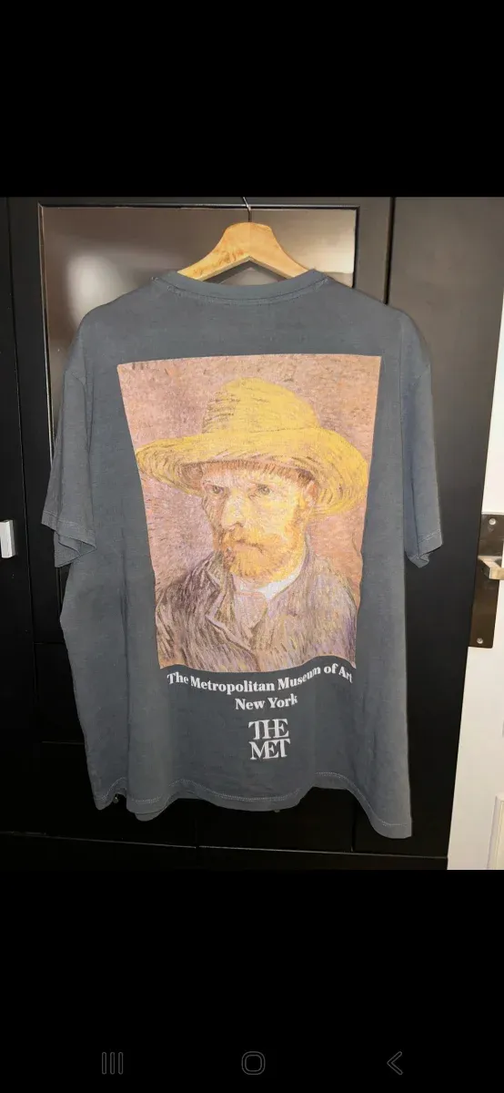 Camiseta Pull&Bear Talla L Estampado Van Gogh