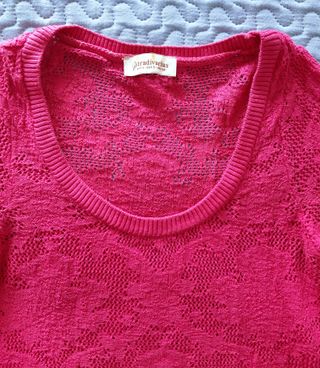 Jersey fucsia calado