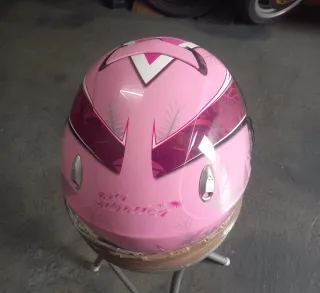 Casco de moto rosa Zeus