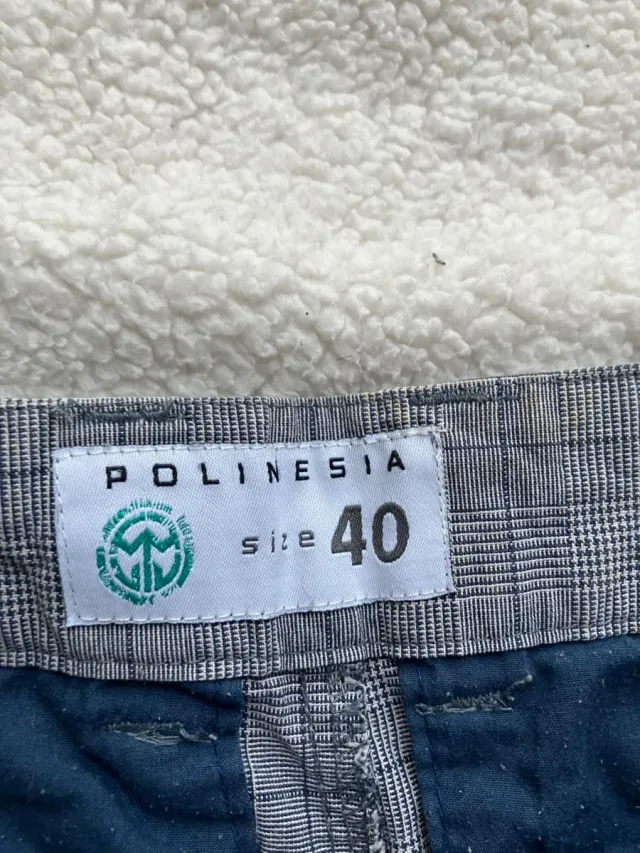 Pantalón corto cuadros gris Talla M