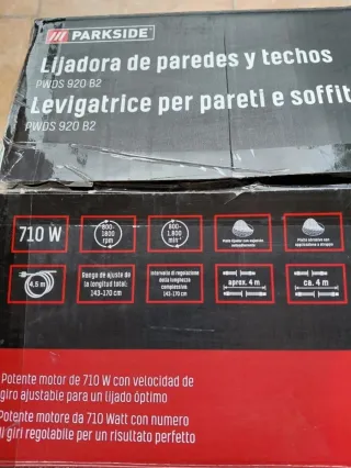 Alquiler de Lijadora Jirafa de Paredes y Techos.