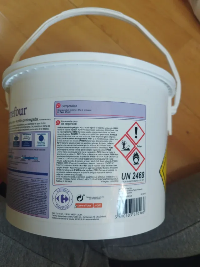 Cloro Desinfectante Carrefour Piscinas 3kg