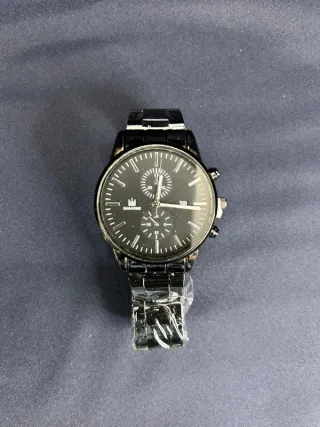 Orologio Quarzo Shaarms Nero Dettagli Grigio