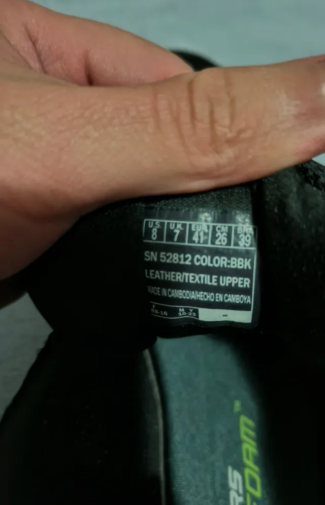 Zapatillas Skechers Sport Memory Foam Negras