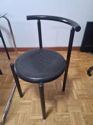 Mesa cristal 140x75 cm y 6 sillas