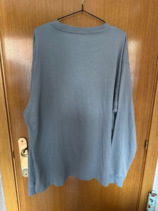 Camiseta H&M manga larga azul talla XL