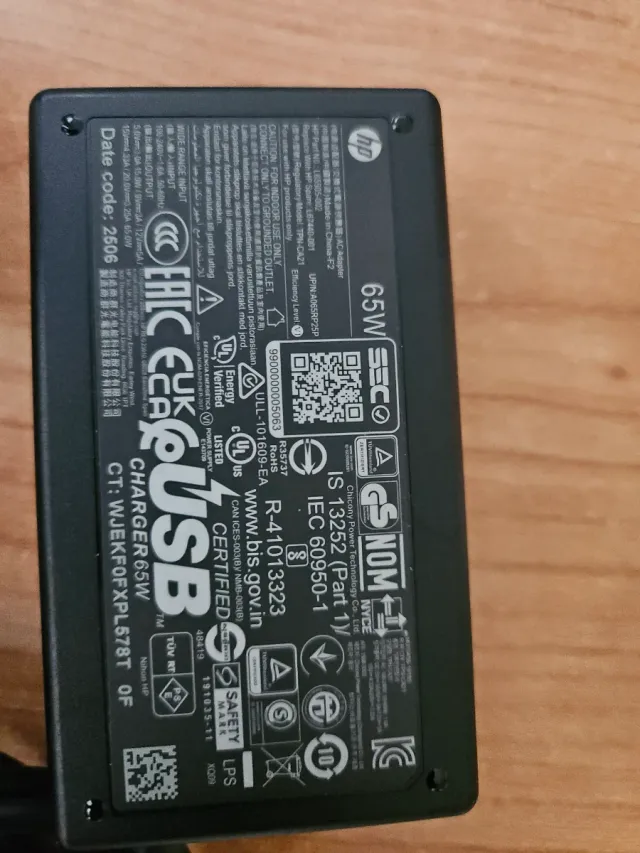 Cargador HP 65W USB-C