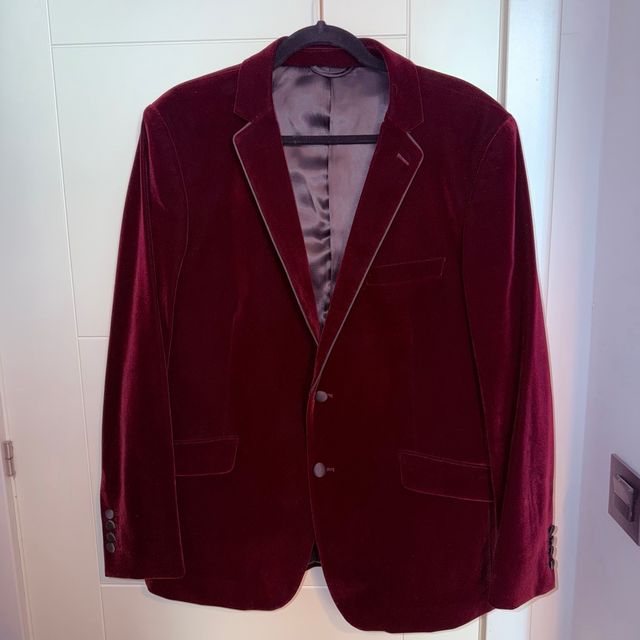 Chaqueta de Terciopelo Borgoña