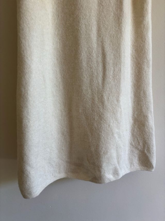 Vestido lana Zara cuello alto sin mangas