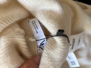 Vestido lana Zara cuello alto sin mangas