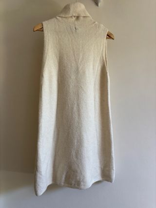 Vestido lana Zara cuello alto sin mangas