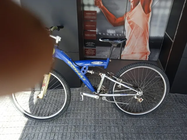 Bicicleta Montaña Azul/Plata