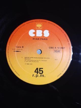 Ryan Paris Dolce Vita Maxi Single CBS