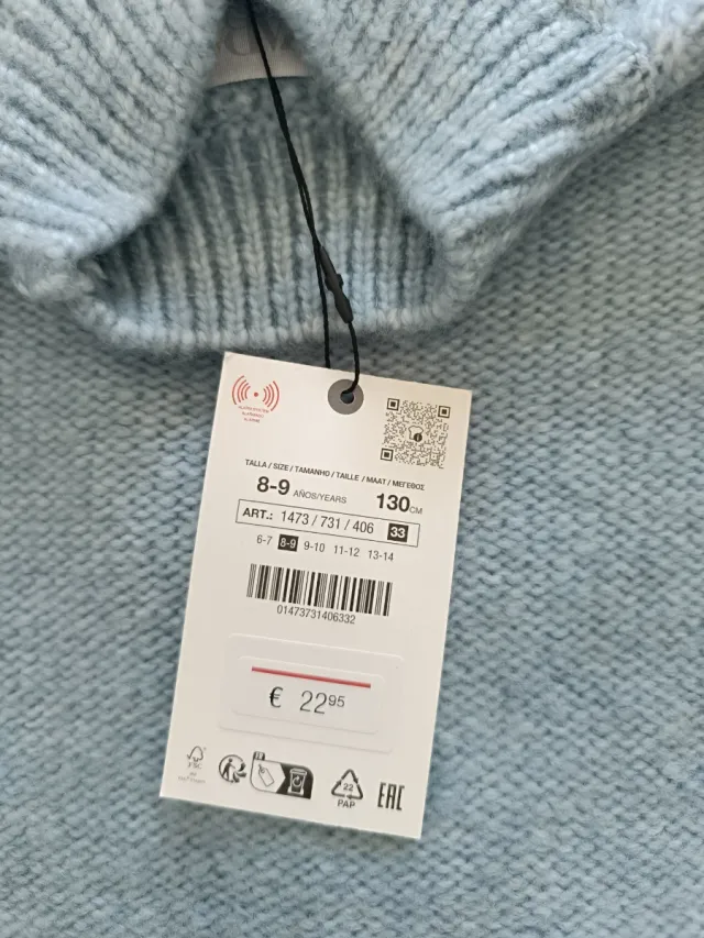 Vestido Zara niña azul sin estrenar