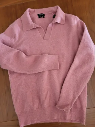 Jersey Massimo Dutti rosa 3% cachemir