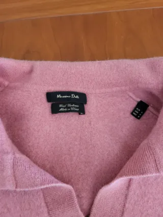 Jersey Massimo Dutti rosa 3% cachemir