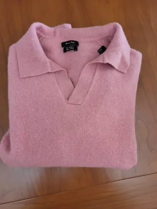 Jersey Massimo Dutti rosa 3% cachemir