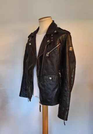 Cazadora Cuero Gipsy Negra