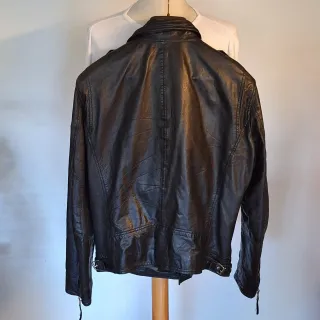 Cazadora Cuero Gipsy Negra