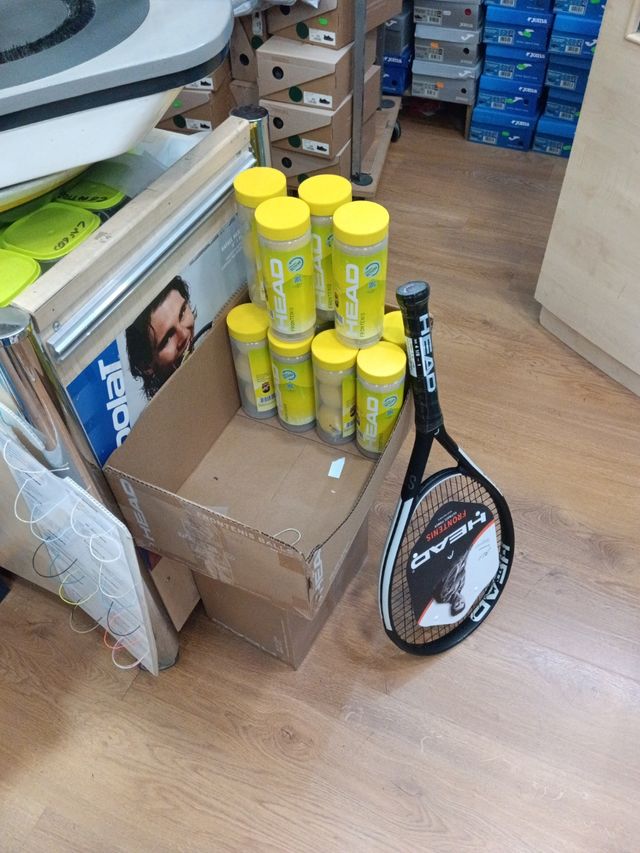 Lote 10 botes bolas frontenis HEAD