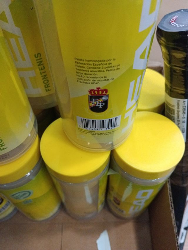 Lote 10 botes bolas frontenis HEAD