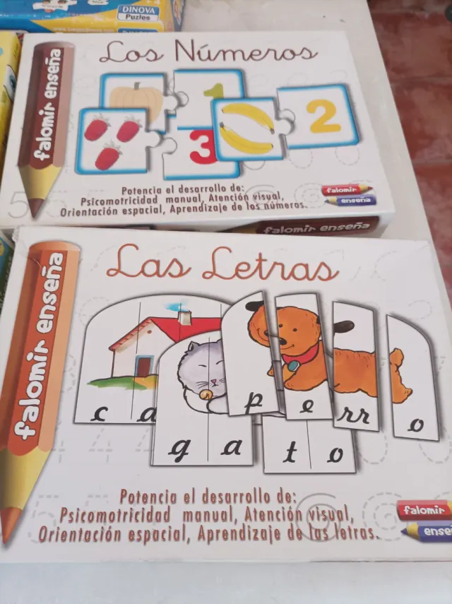 Lote Puzzles Educativos Clementoni y Falomir