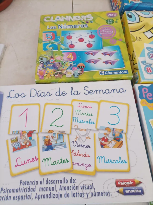 Lote Puzzles Educativos Clementoni y Falomir