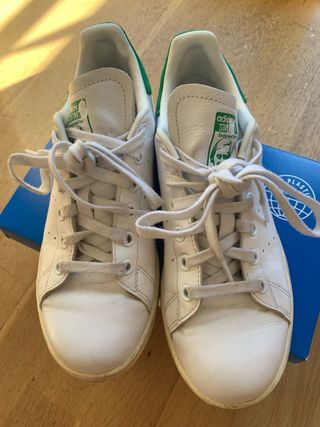 Adidas Stan Smith Zapatillas Verdes Blancas. talla